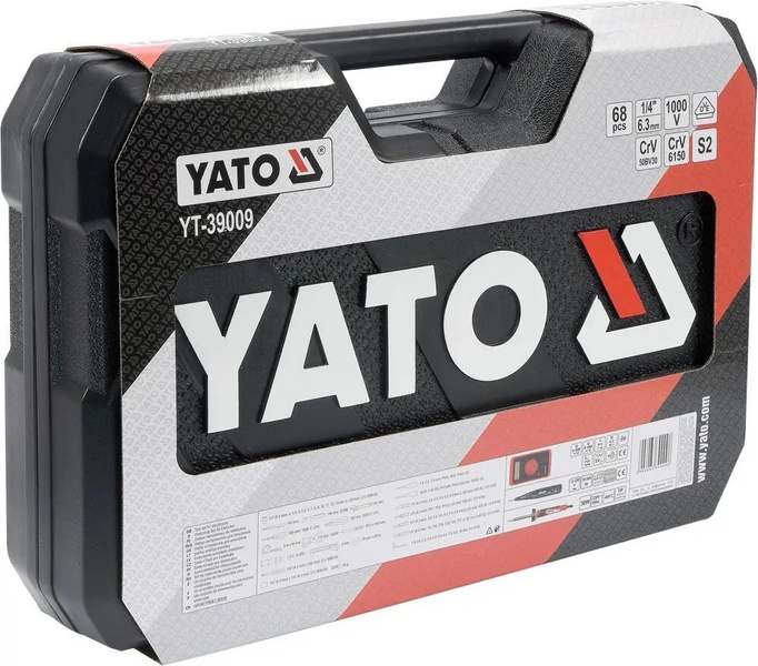 Набір інструментів для електрика YATO YT-39009 68шт 45662 фото