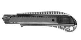 Нож (Sigma-580098) электомонтажный металлический усиленный + 2 лезвия 18мм 04372 фото