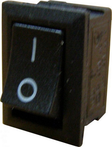 Перемикач приборний 1-клавишний 2з захистом (YL211-03 АсКО) 24765 фото