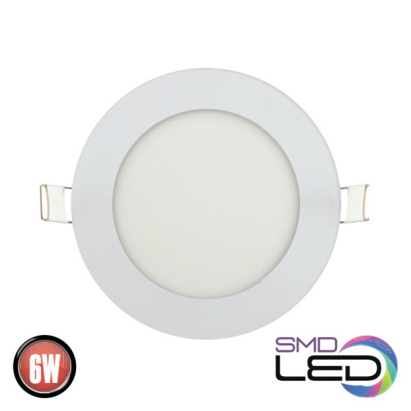 Світлодіодний світильник врізний Slim-6 6W 6400K 43006 фото