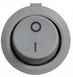 Переключатель приборный (YL213-01) 1-клавишный 2-позиционный круглый серый 05643 фото 2