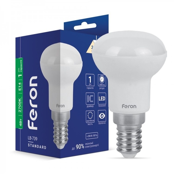 Світлодіодна лампа Feron LB-739 4Вт E14 2700K 30619 фото