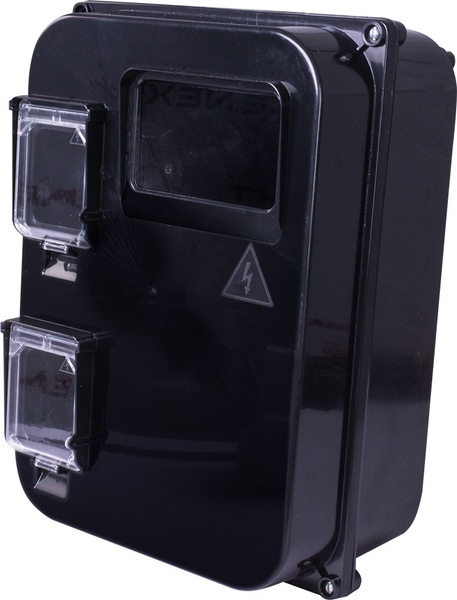 Корпус пластиковий e.mbox.stand.plastic.n.f3, під трифазний лічильник, навісний, з комплектом метизів 16186 фото