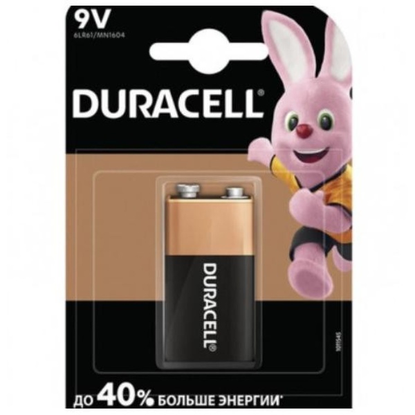 Батарейка Duracell 9V MN1604 KPN1*10 29141 фото
