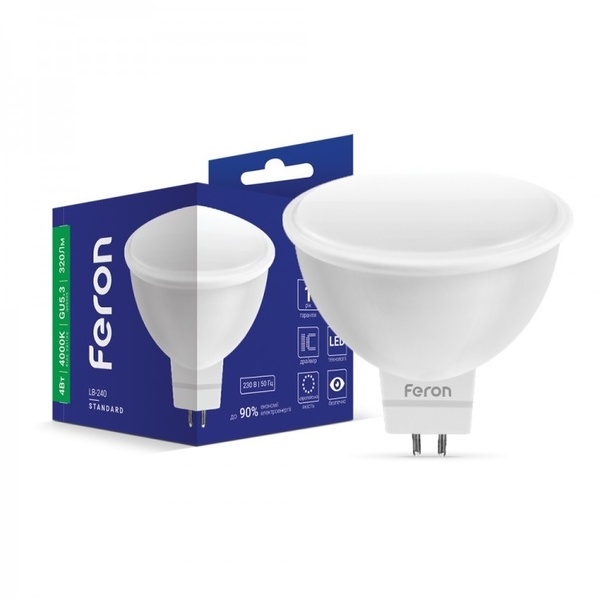Лампа Feron LED LB-240 MR16 G5.3 230V 4W 4000K 34078 фото