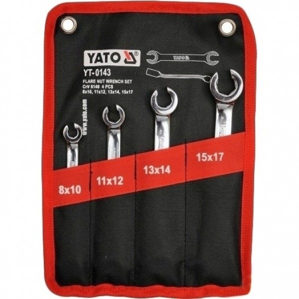 Набор ключей YATO YT-0143 M=8х10-15х17 мм 4шт 46600 фото