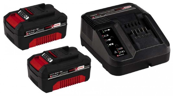 Аккумулятор и зарядное устройство 18V 2x3,0Ah Starter-Kit Einhell Power-X-Change 50176 фото