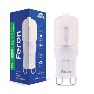 Лампа Feron LED LB-430 G9 230V 3W 240Lm 14Leds 4000К 42226 фото
