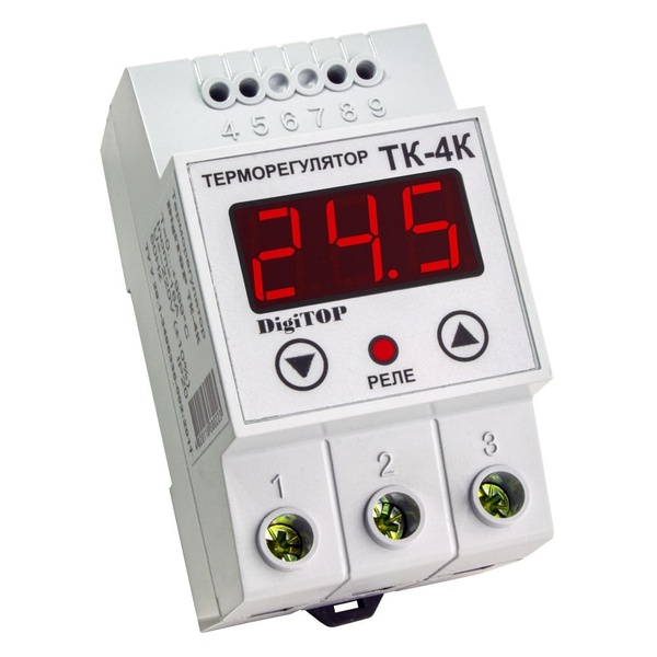 Терморегулятор ТК-4К 0….999 ℃ 16А( без датчика) 19313 фото