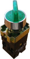 Кнопка поворотная АсКО ХВ2-ВК2365 2-позиционная с подсветкой зеленая 05689 фото