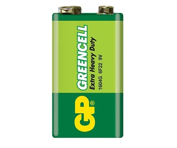 Батарейка крона GP Greencell  6F22 9V (Сольова)  35458 фото