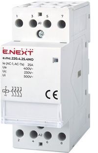 Контактор Е-Некст-p005005 e.mc.220.4.25.4NO 4р, 25А, 4NO, 220 В 43646 фото
