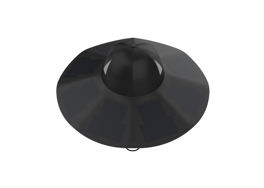 Сонячний капелюх EcoFlow Solar Hat 12W - Чорна EFPowerHat-L-XL фото