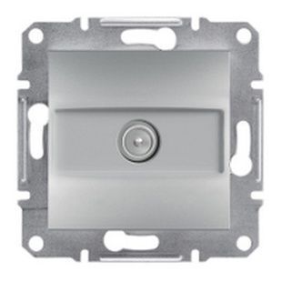 Розетка TV кінцева (1 дБ) Schneider серія Asfora Алюміній EPH3200161 35062 фото