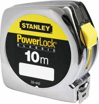 Рулетка вимірювальна 10м/25мм (Stanley Powerlock PM LSBL4 0-33-442) 20840 фото