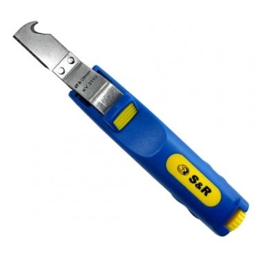інструмент для зняття ізоляції S&R580108128 8-28м L175м з кабельним ножем 35471 фото