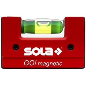 Уровень строительный Sola Go., магнитный 68мм 46005 фото
