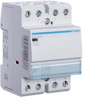 Контактор Hager-ESС464 63A 230V 4HЗ, 3м 29269 фото