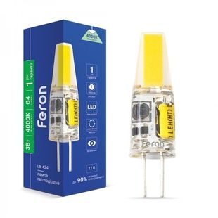 Лампа Feron LED LB-424 AC/DC 12V 3W COB G4 4000K 40366 фото