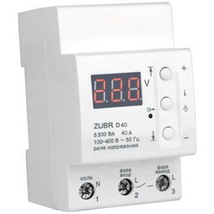 Реле напряжения Zubr D40 на DIN-рейку 40А 25258 фото
