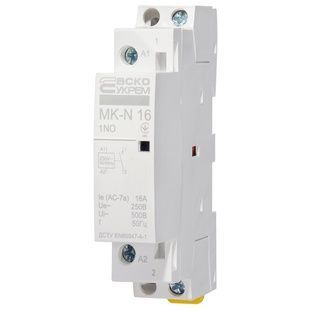 модульный контактор АсКО м -N 1P 16A 1NO 220V 50238 фото