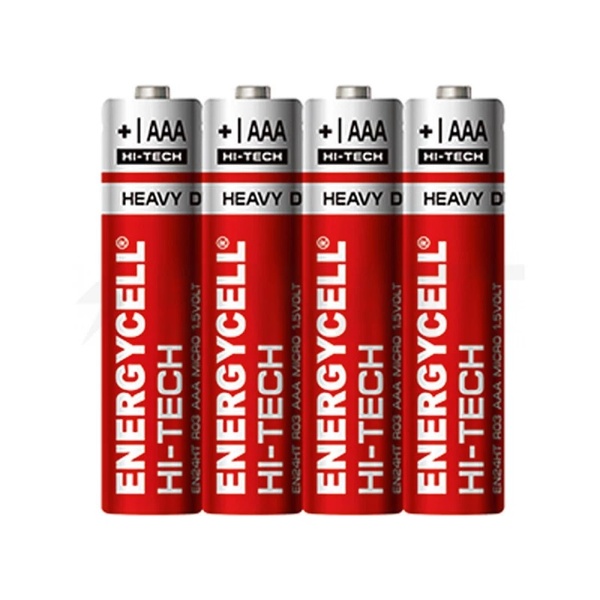 Батарейка сольова Energycell 1.5V R03 AAA4 (EN24HT-S4 ) плівка 48983 фото