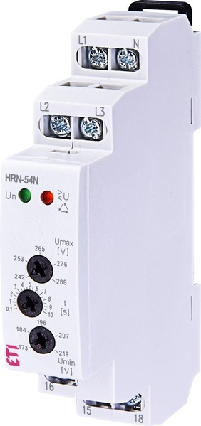 Реле контроля напряжения и чередования фаз ETI HRN-54N 3х400/230AC c нейтралью 24772 фото