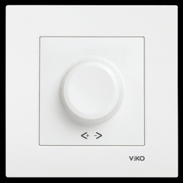 Світлорегулятор VIKO KARRE поворотний 600 Вт, білий 23519 фото