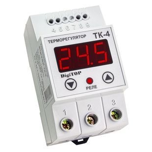 Терморегулятор ТК-4 16А, t-50&deg;C+125&deg;C.1-кан. NC+NO 23133 фото