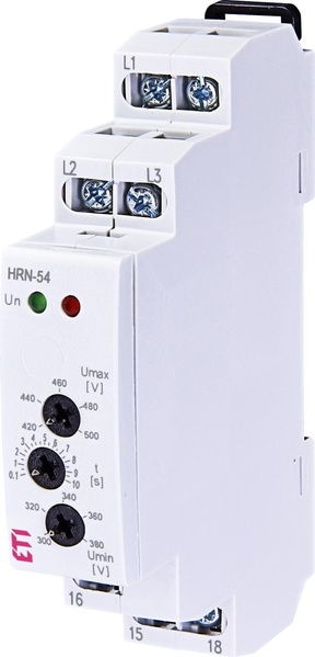 Реле контролю напруги в 3-фазних мережах HRN-54 ETI 2471416  (без нейтралі) 23587 фото