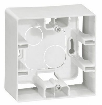 Коробка-адаптер накладного монтажу 1-на білий (Legrand ETIKA-672510) 35643 фото