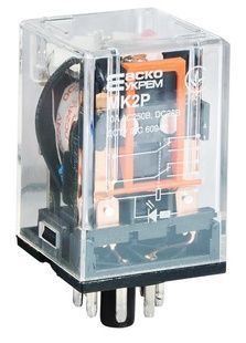 Реле малогабаритное АсКО MK2P 2p постоянный ток 24V In-10А 06009 фото
