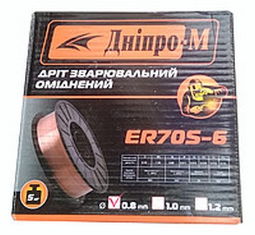 Проволка "Дніпро-М" ER70S-6 d 0,8мм, 5кг 31499 фото