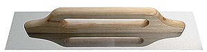 Гладилка нержавеющая 125х680мм деревянная ручка "Швейцарская" 18035 фото